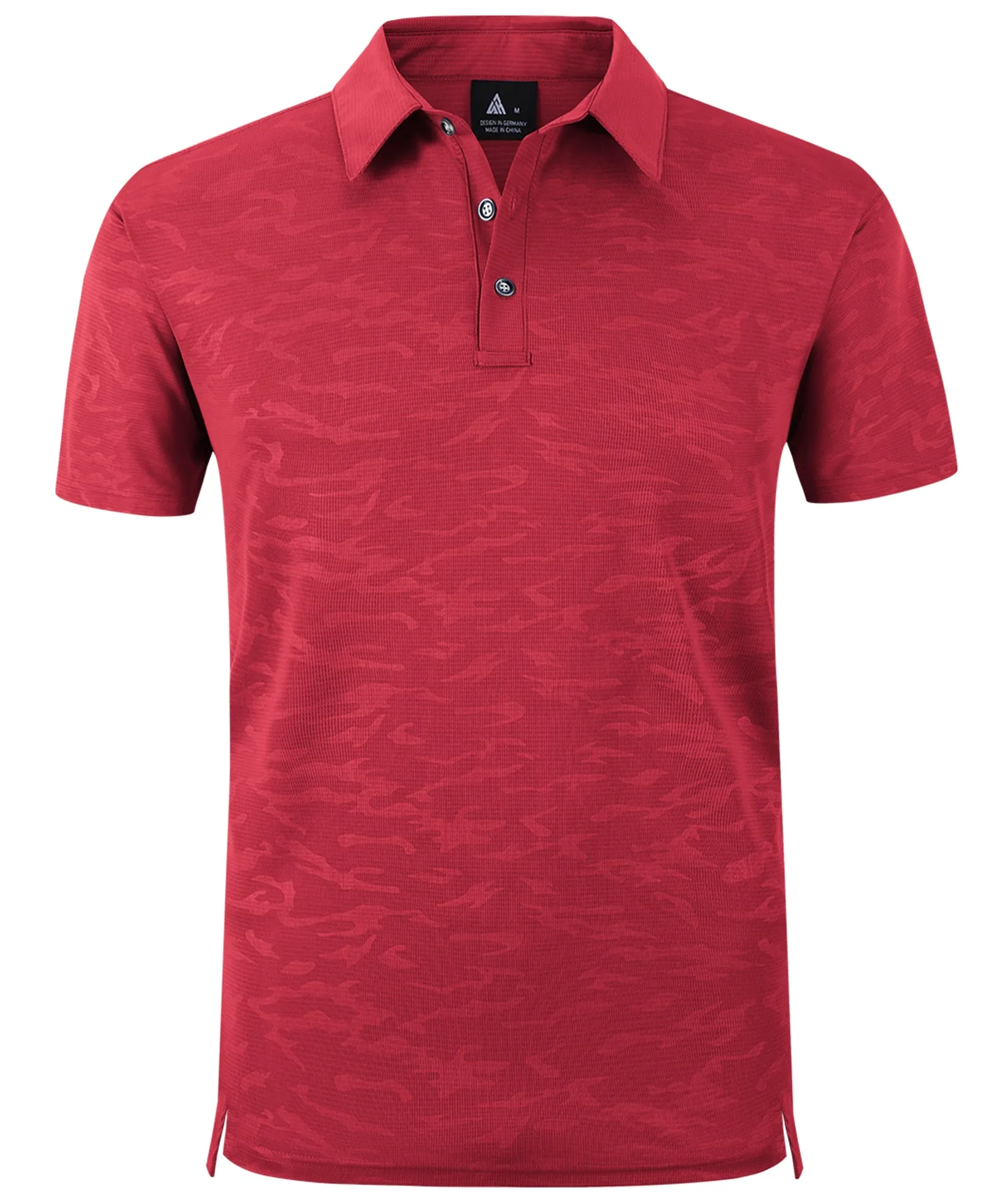 Men's Button Up Dry Fit Golf Polo Shirt-ZPK007197