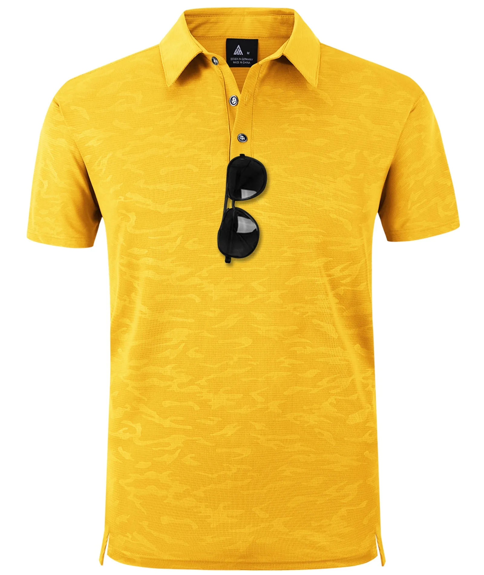 Men's Button Up Dry Fit Golf Polo Shirt-ZPK007197