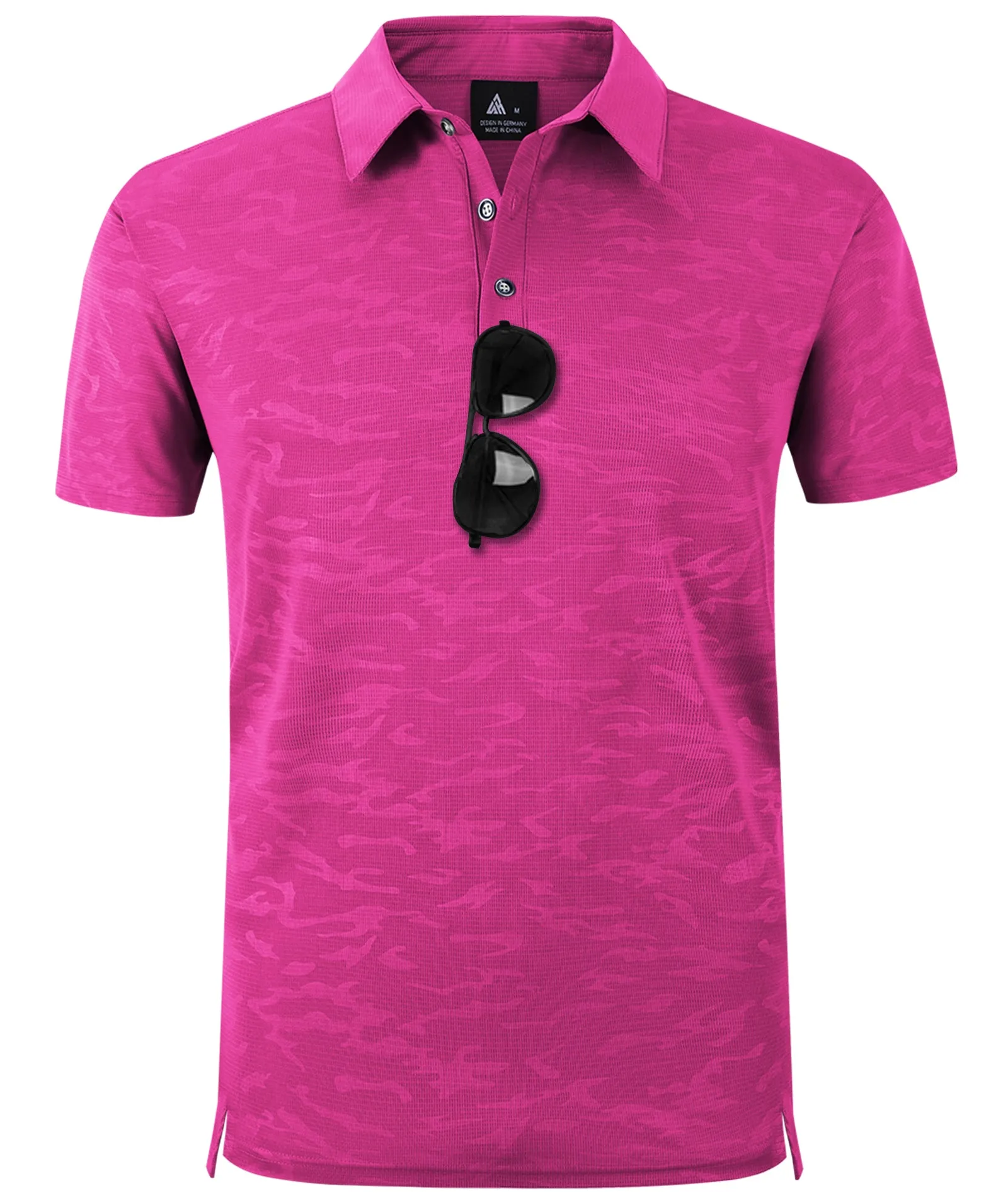 Men's Button Up Dry Fit Golf Polo Shirt-ZPK007197