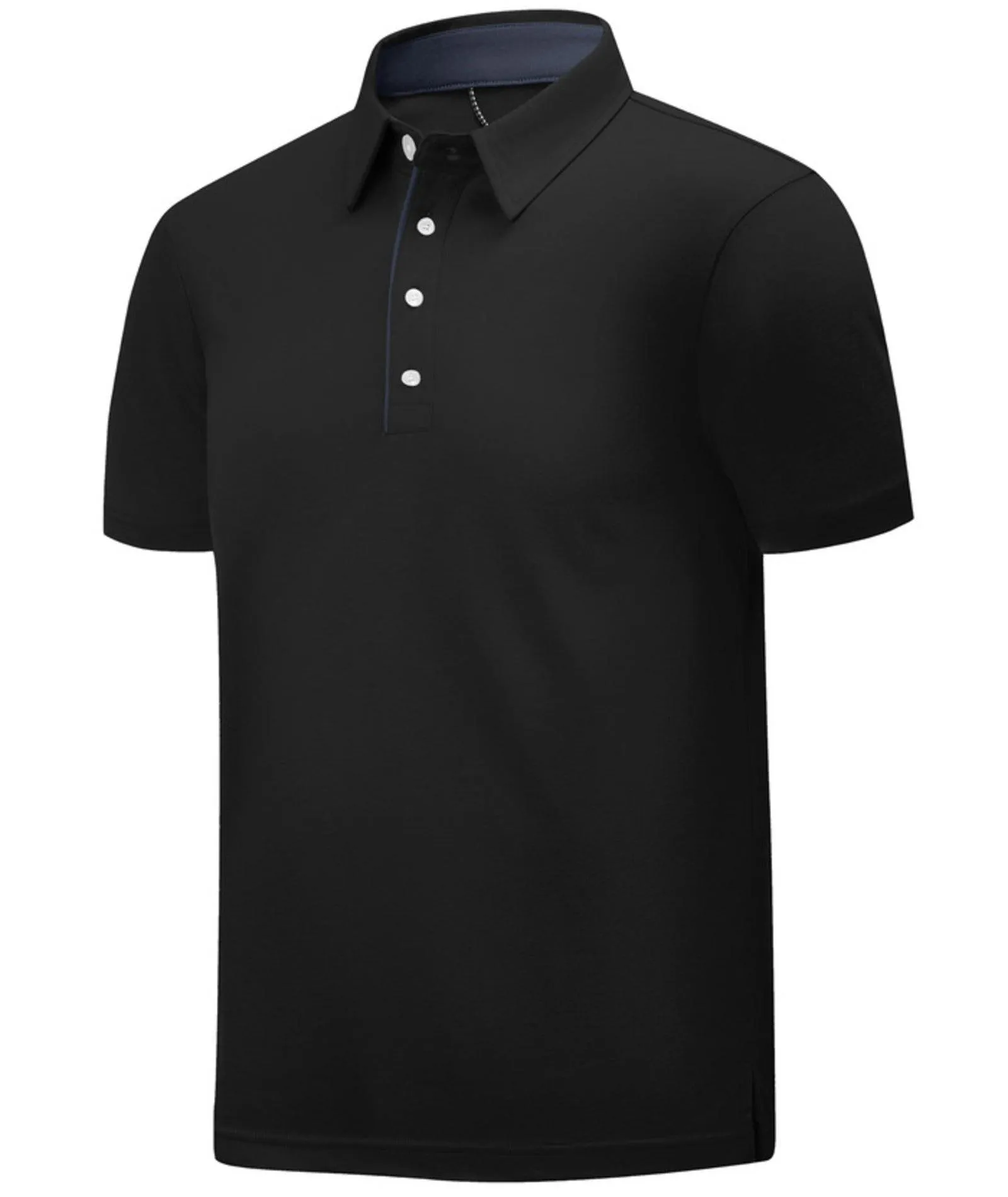 Men's Button Up Golf Polo Shirt-ZPK007841