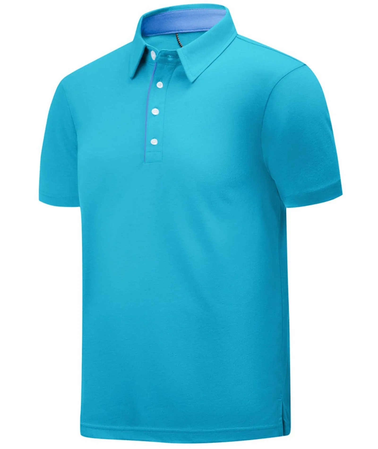 Men's Button Up Golf Polo Shirt-ZPK007841