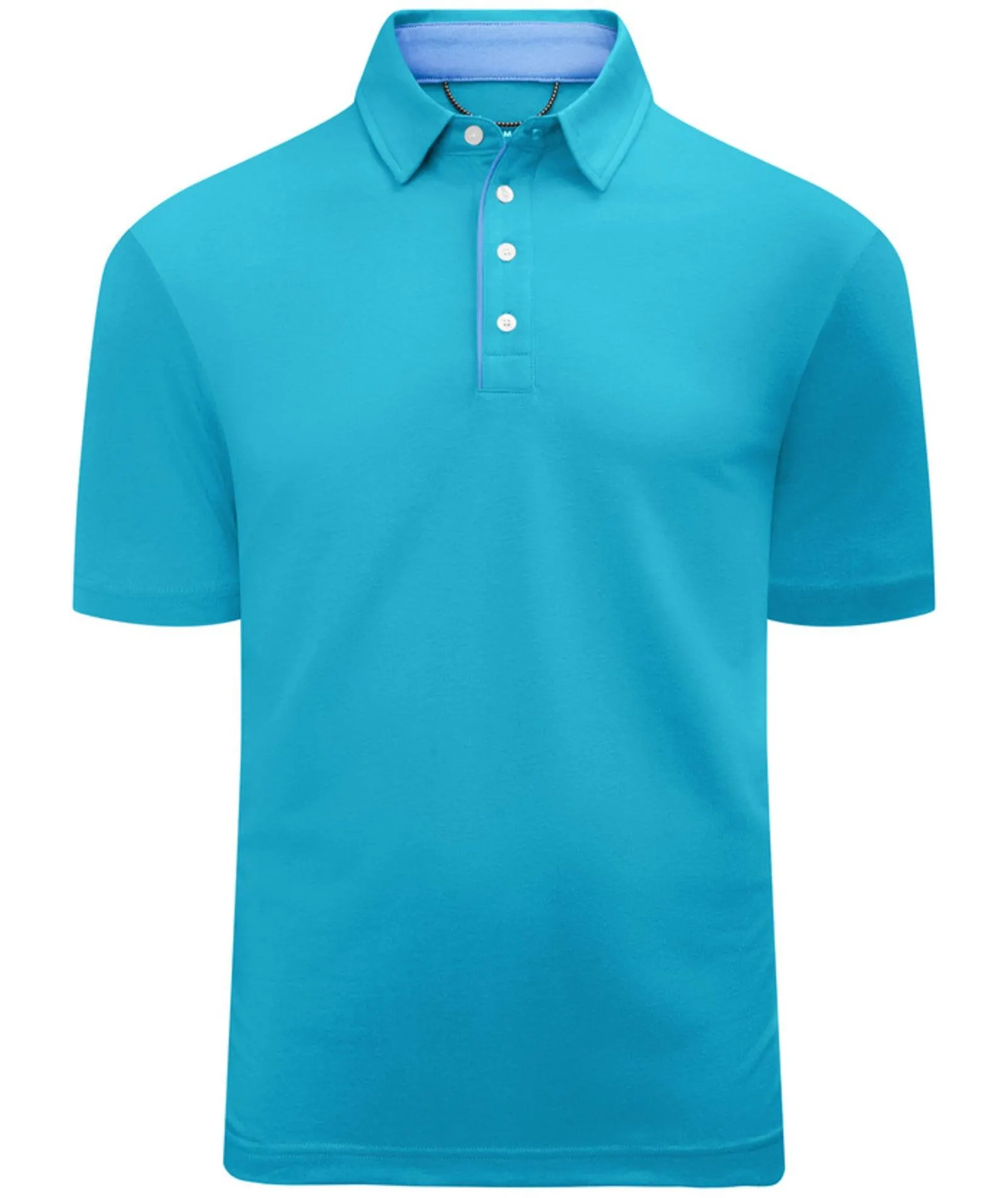 Men's Button Up Golf Polo Shirt-ZPK007841