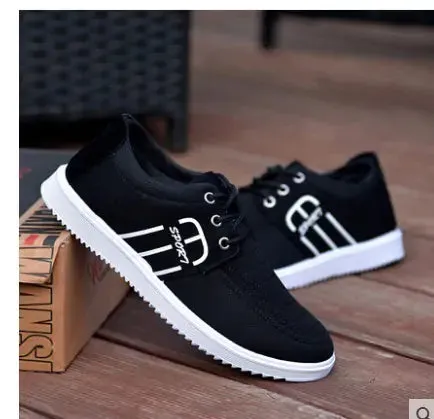 Men's Canvas Casual Lace-Up Shoes