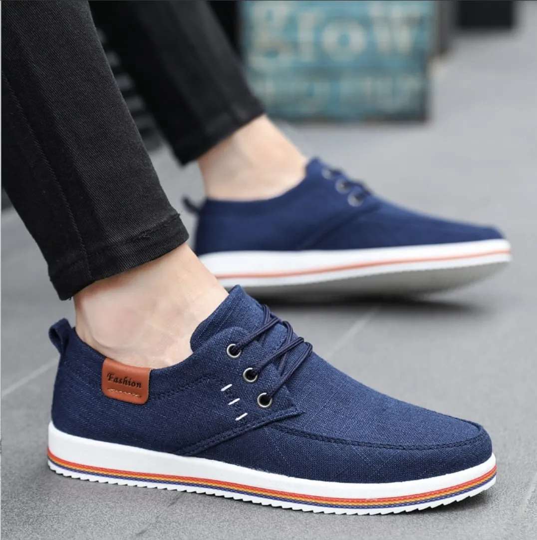 Mens Casual Canvas Loafers