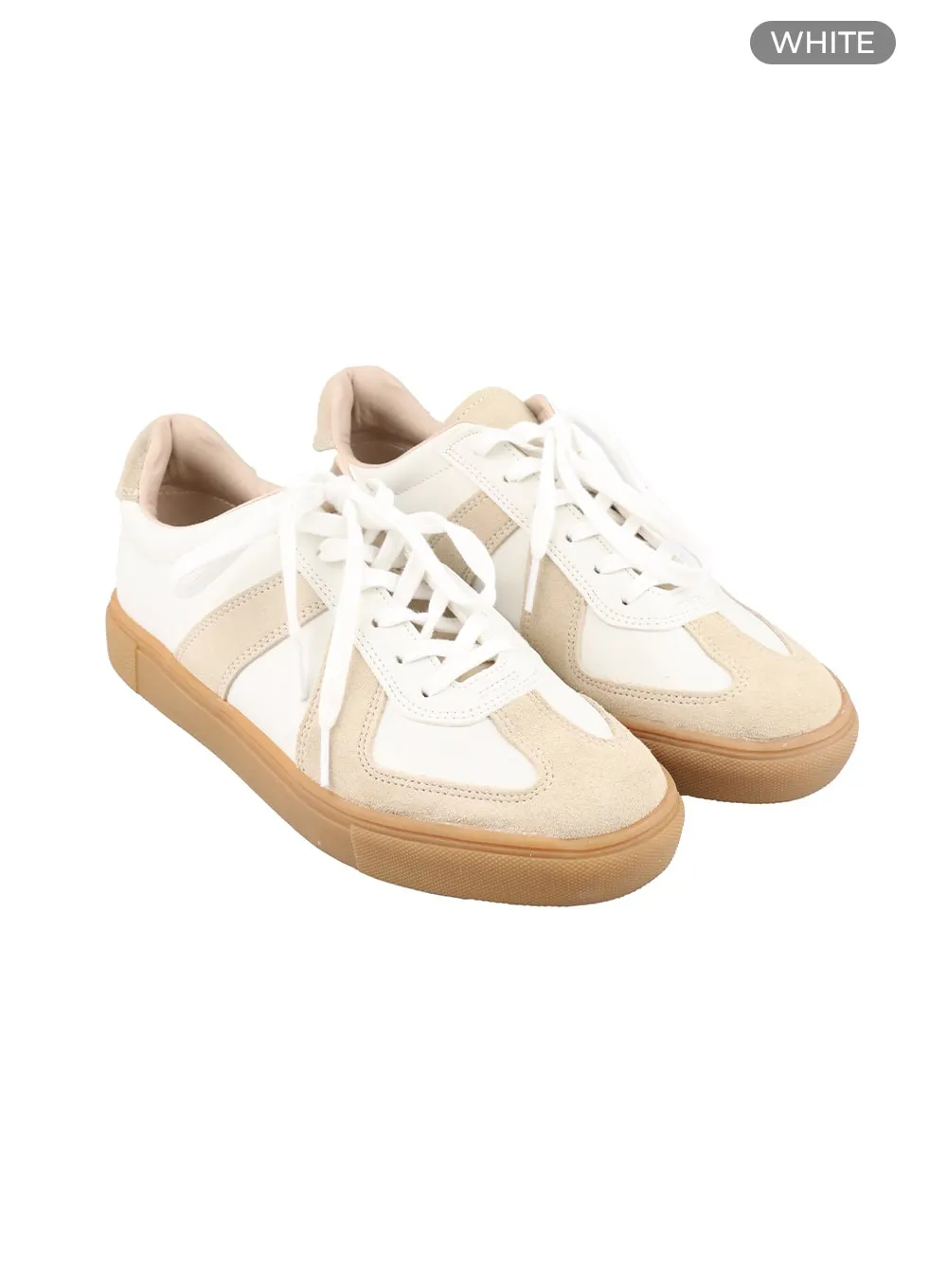 Men's Faux Leather Sneakers IU405