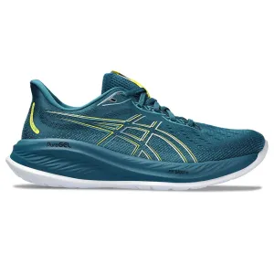 Men's Gel-Cumulus 26 Running Shoe - Evening Teal/Bright Yellow - Wide (2E)