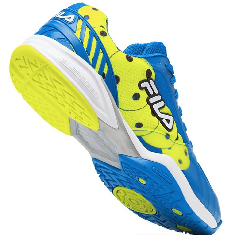 Men's Volley Zone Pickleball Shoes Electric Blue and White