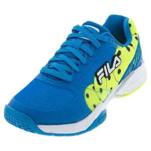 Men's Volley Zone Pickleball Shoes Electric Blue and White