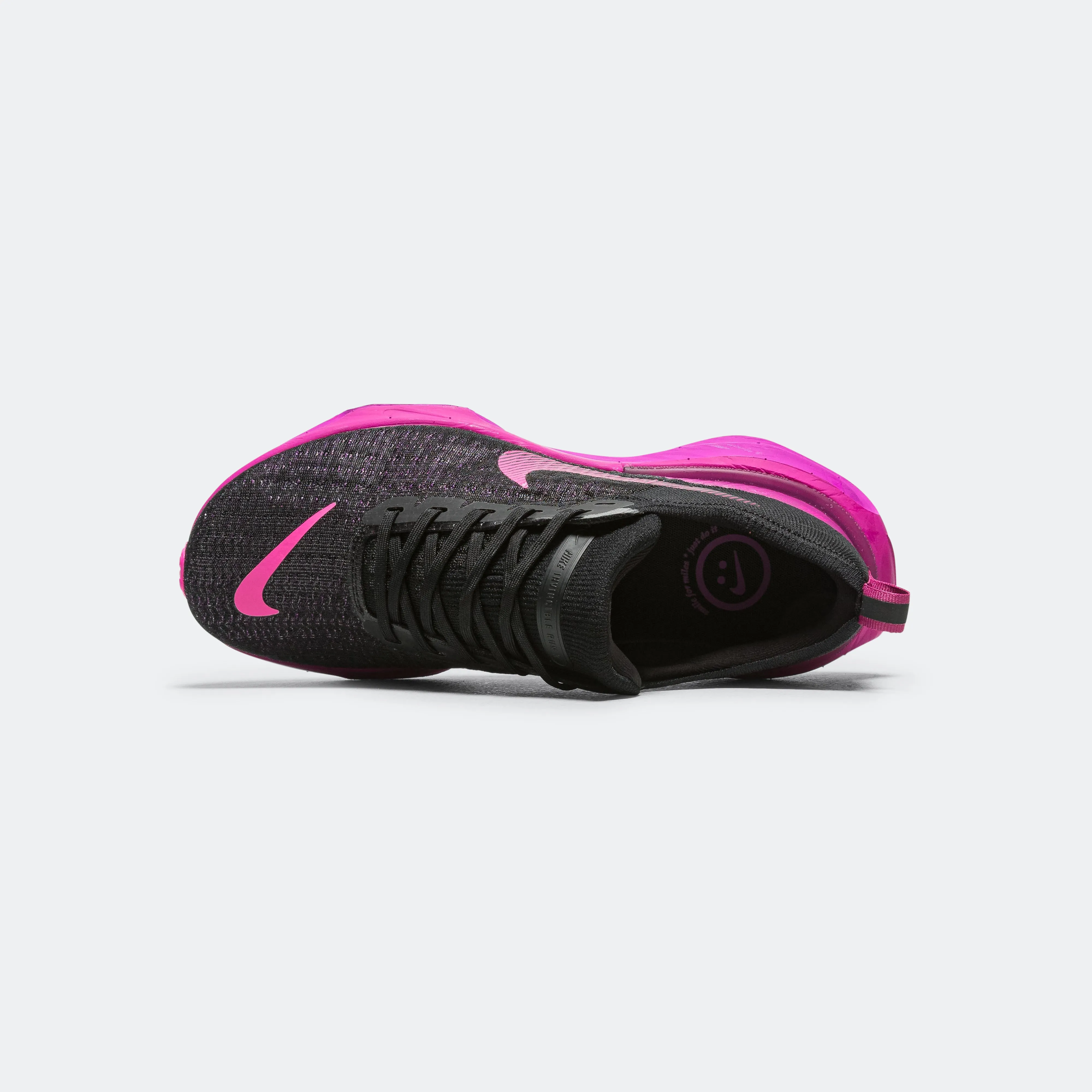 Mens ZoomX Invincible 3 - Black/Vivid Grape-Hyper Violet-Laser Fuchsia