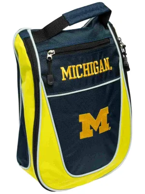 Michigan Wolverines Team Golf Navy Zippered Carry-On Golf Shoes Travel Bag