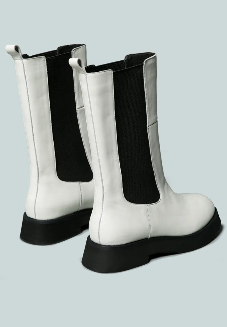 MILLER Chelsea Classic White Boot