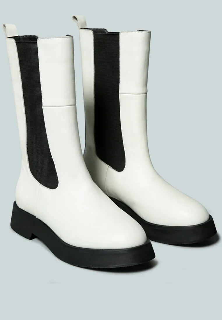 MILLER Chelsea Classic White Boot