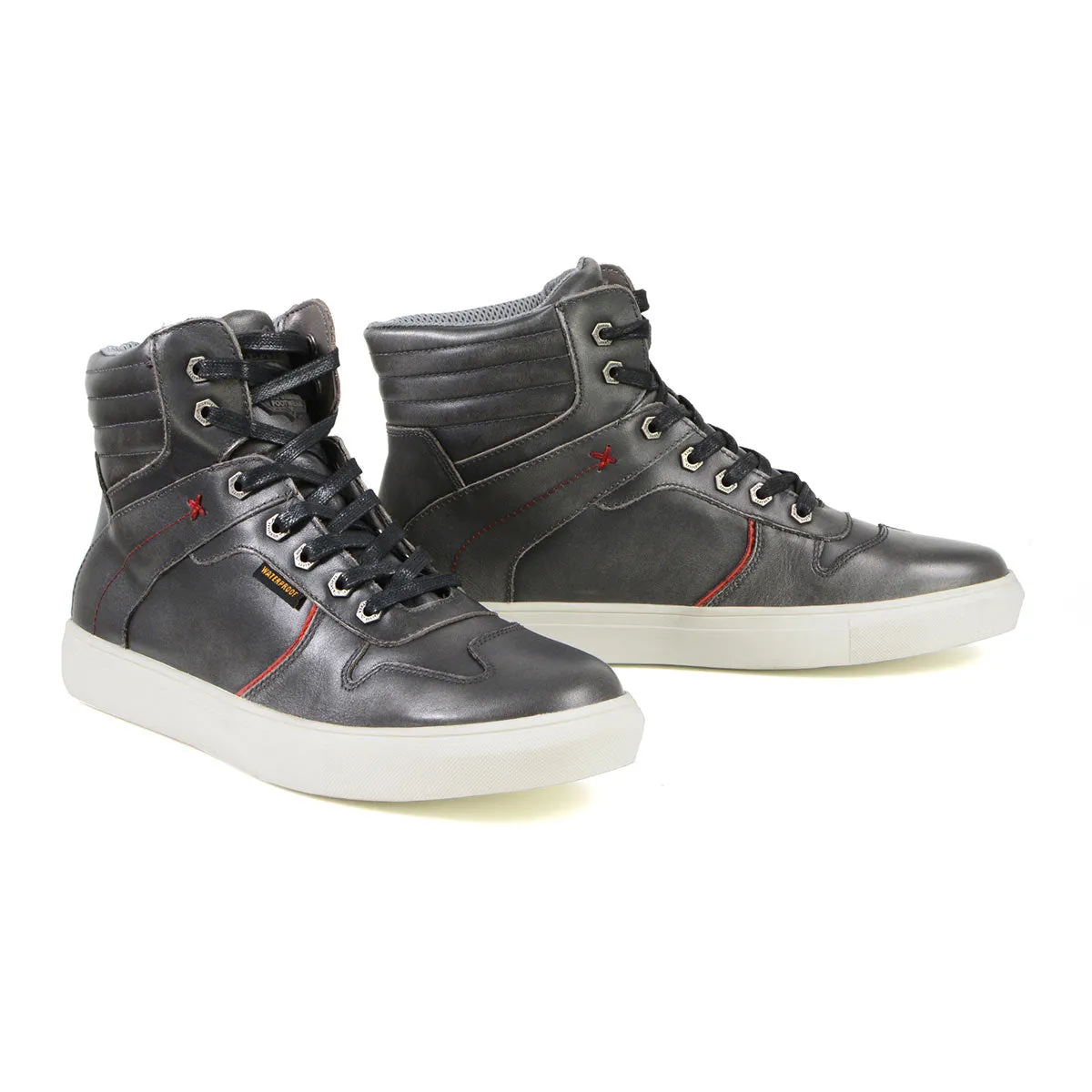 Milwaukee Leather MBM9153 Men's Vintage Grey Leather High-Top