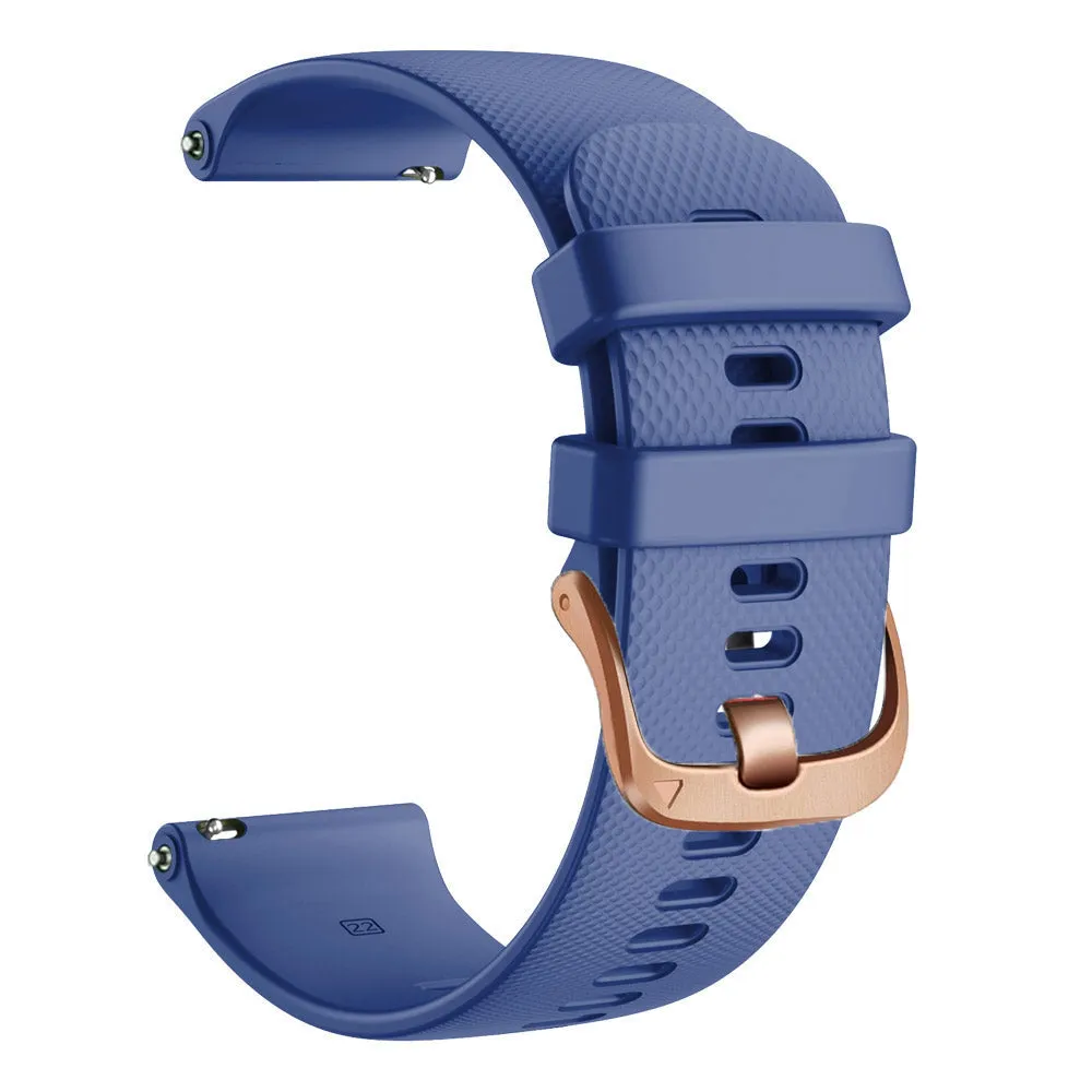 Misfit Command, Vapor & Vapor 2 compatible Silicone Watch Straps with Rose Gold Buckles