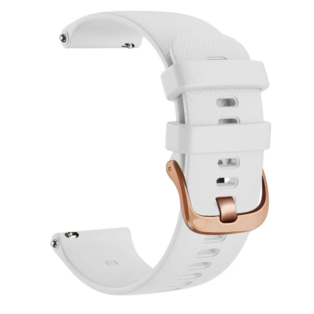 Misfit Command, Vapor & Vapor 2 compatible Silicone Watch Straps with Rose Gold Buckles