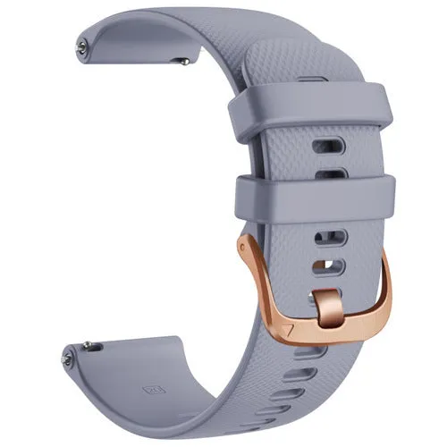 Misfit Command, Vapor & Vapor 2 compatible Silicone Watch Straps with Rose Gold Buckles