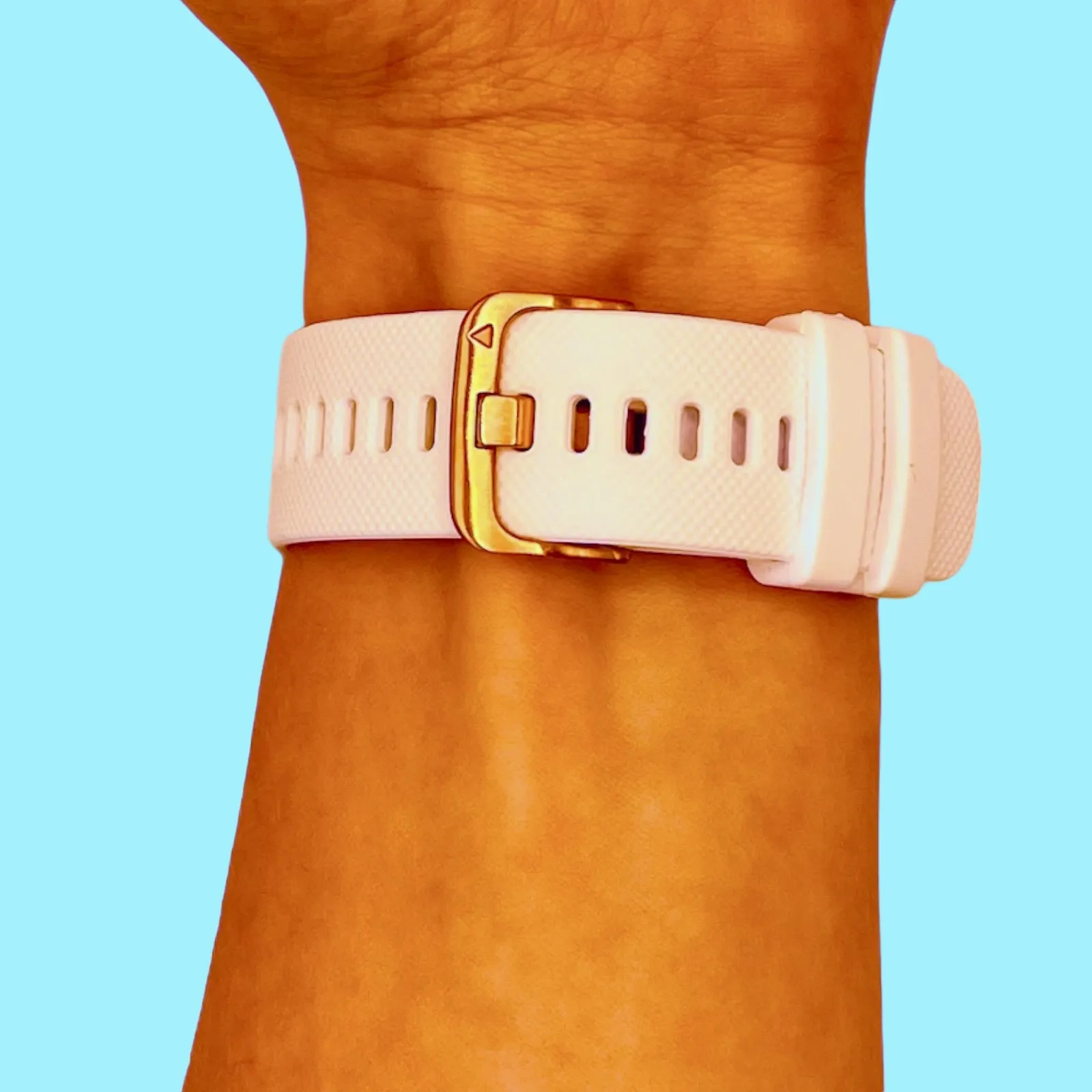 Misfit Command, Vapor & Vapor 2 compatible Silicone Watch Straps with Rose Gold Buckles