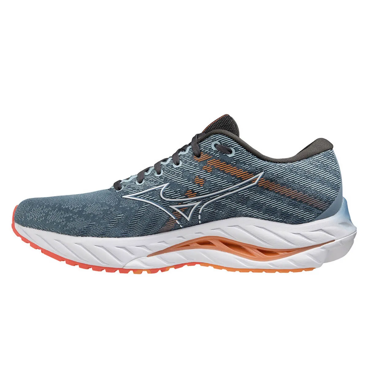 Mizuno Wave Inspire 19 Mens | Provincial Blue/white/light Orange