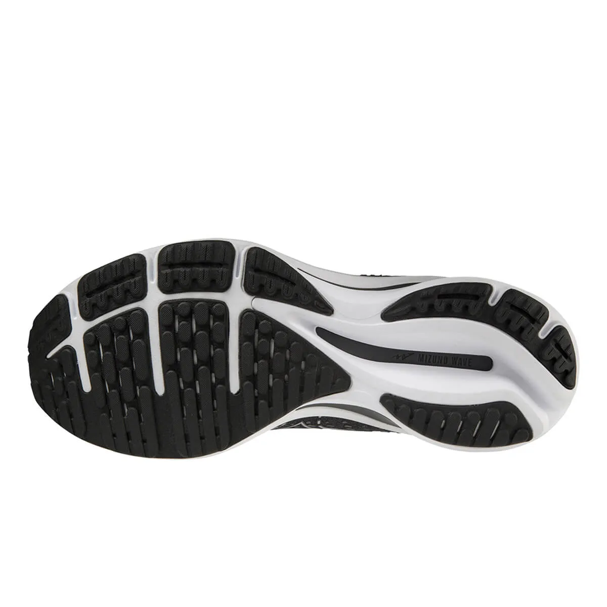 Mizuno Wave Rider 25 Wide Mens | Black/silver/ebony