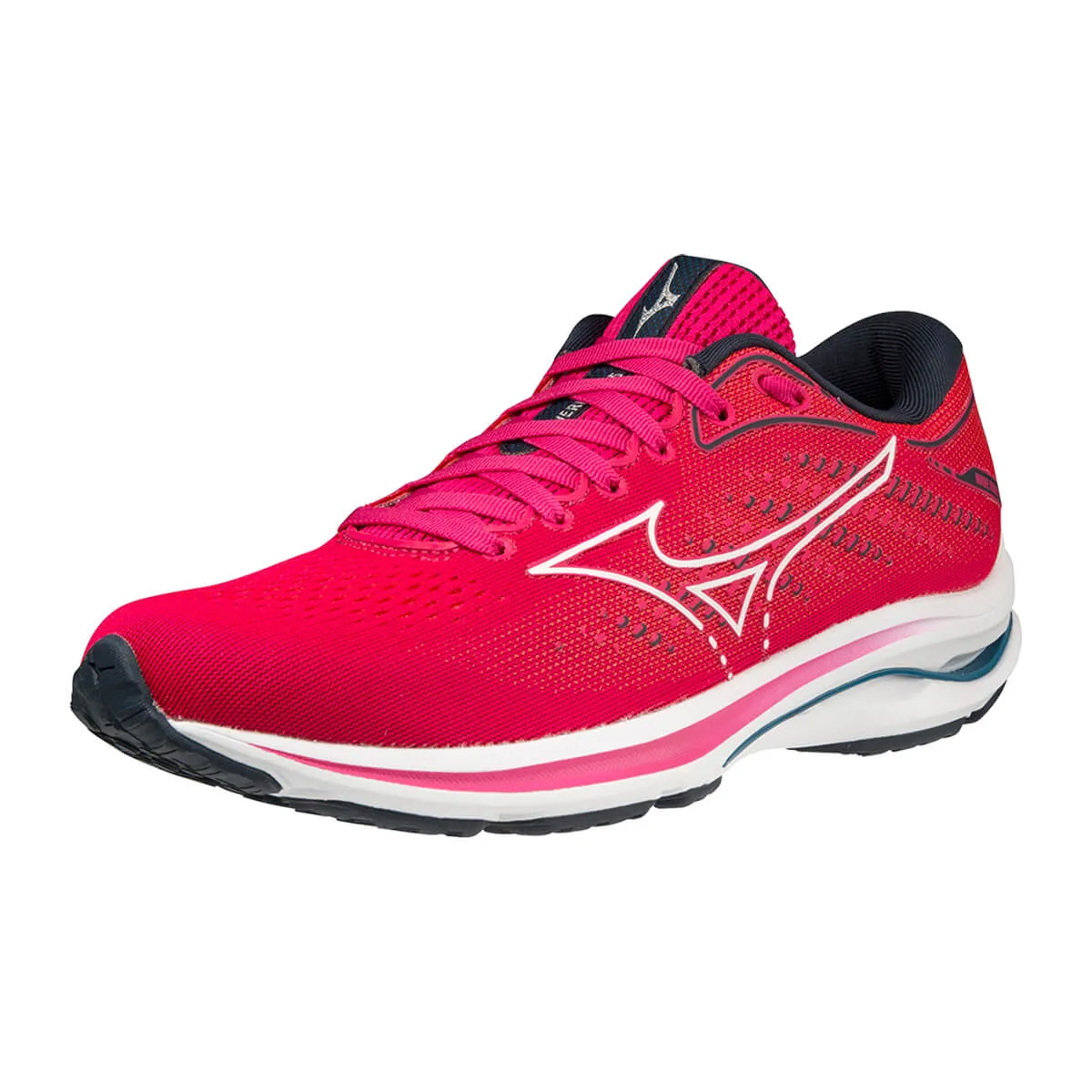 Mizuno Wave Rider 25 Womens | Ppeacock/wht/moroccanb