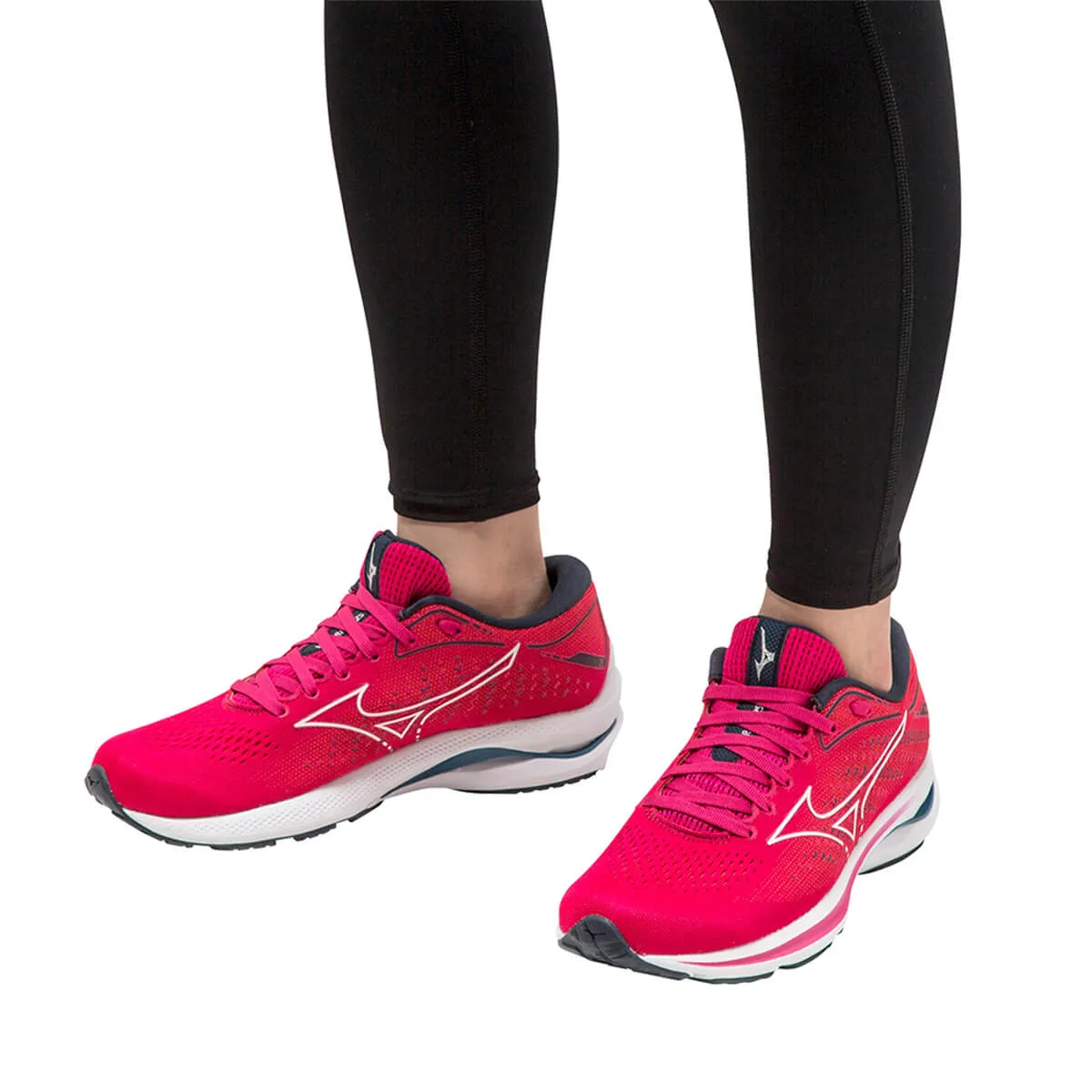 Mizuno Wave Rider 25 Womens | Ppeacock/wht/moroccanb