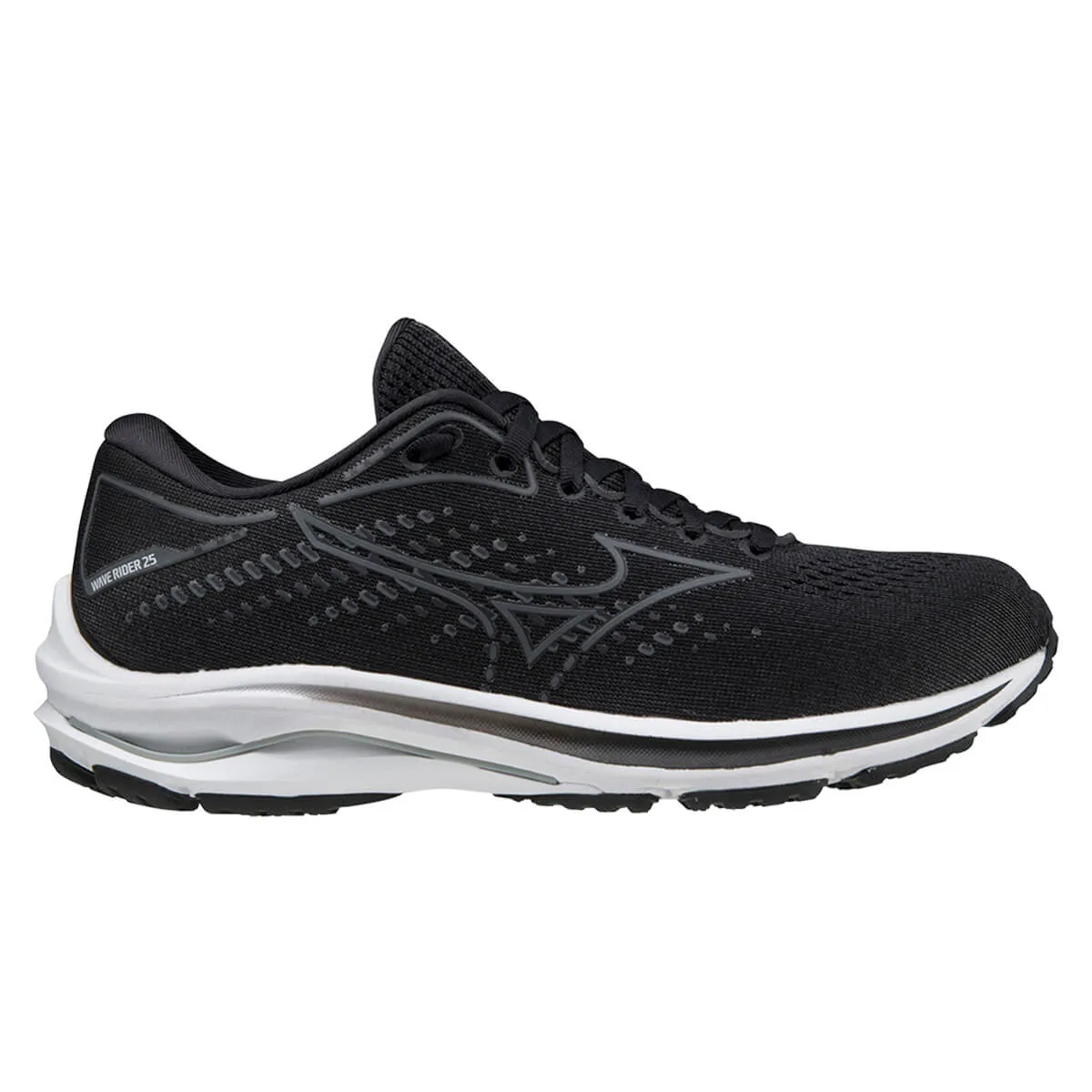 Mizuno Wave Rider 25 Womens | Wide | Darkshadow/qshade/blk