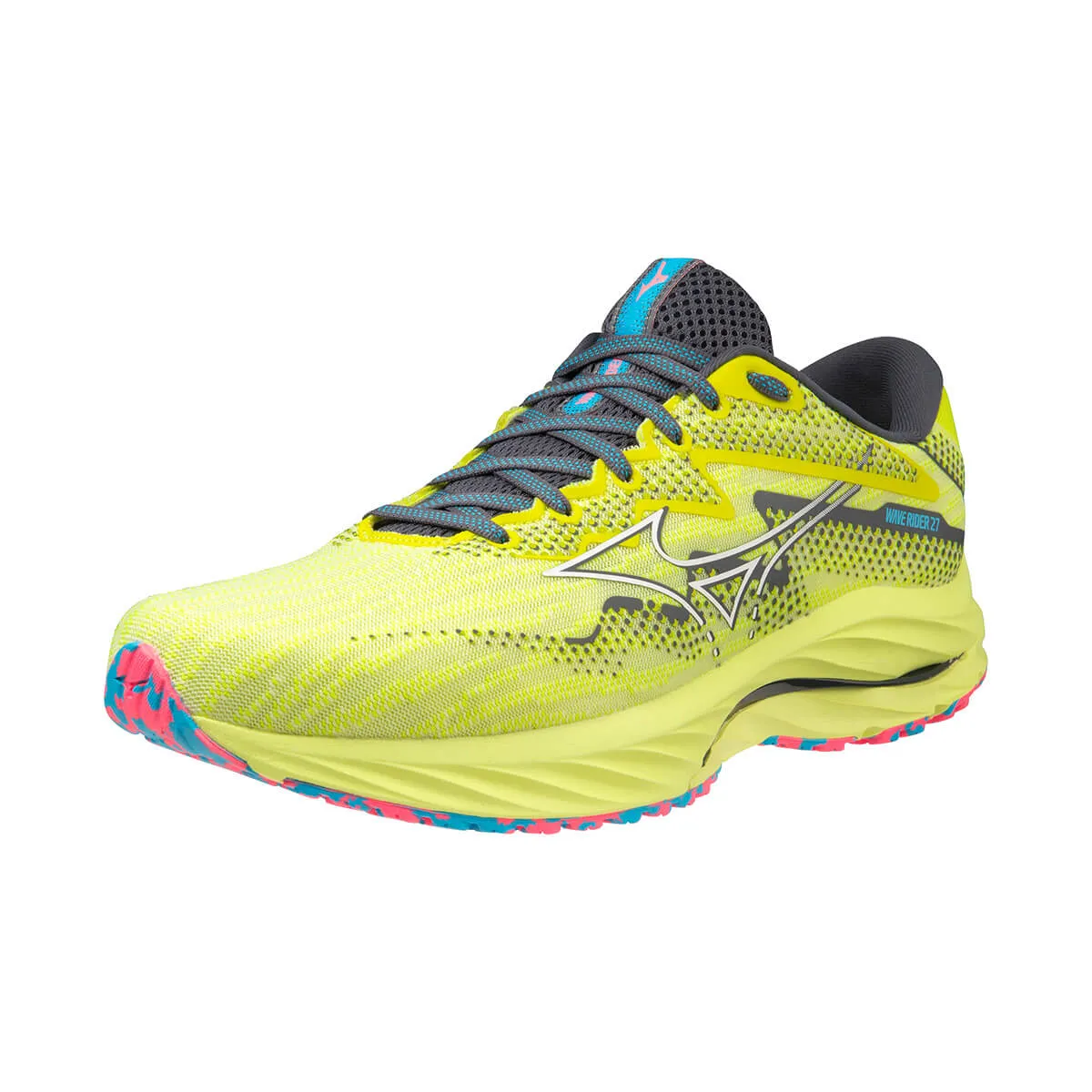 Mizuno Wave Rider 27 Mens | Luminous/white/jblue