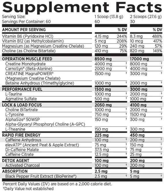 MRI Black Powder 60 Servings