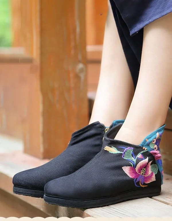 National Style Handmade Embroidered Comfortable Shoes