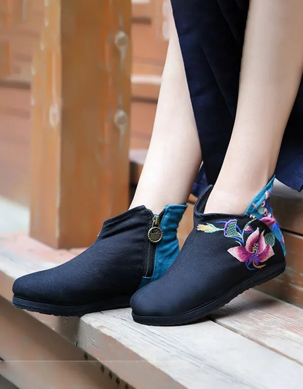 National Style Handmade Embroidered Comfortable Shoes