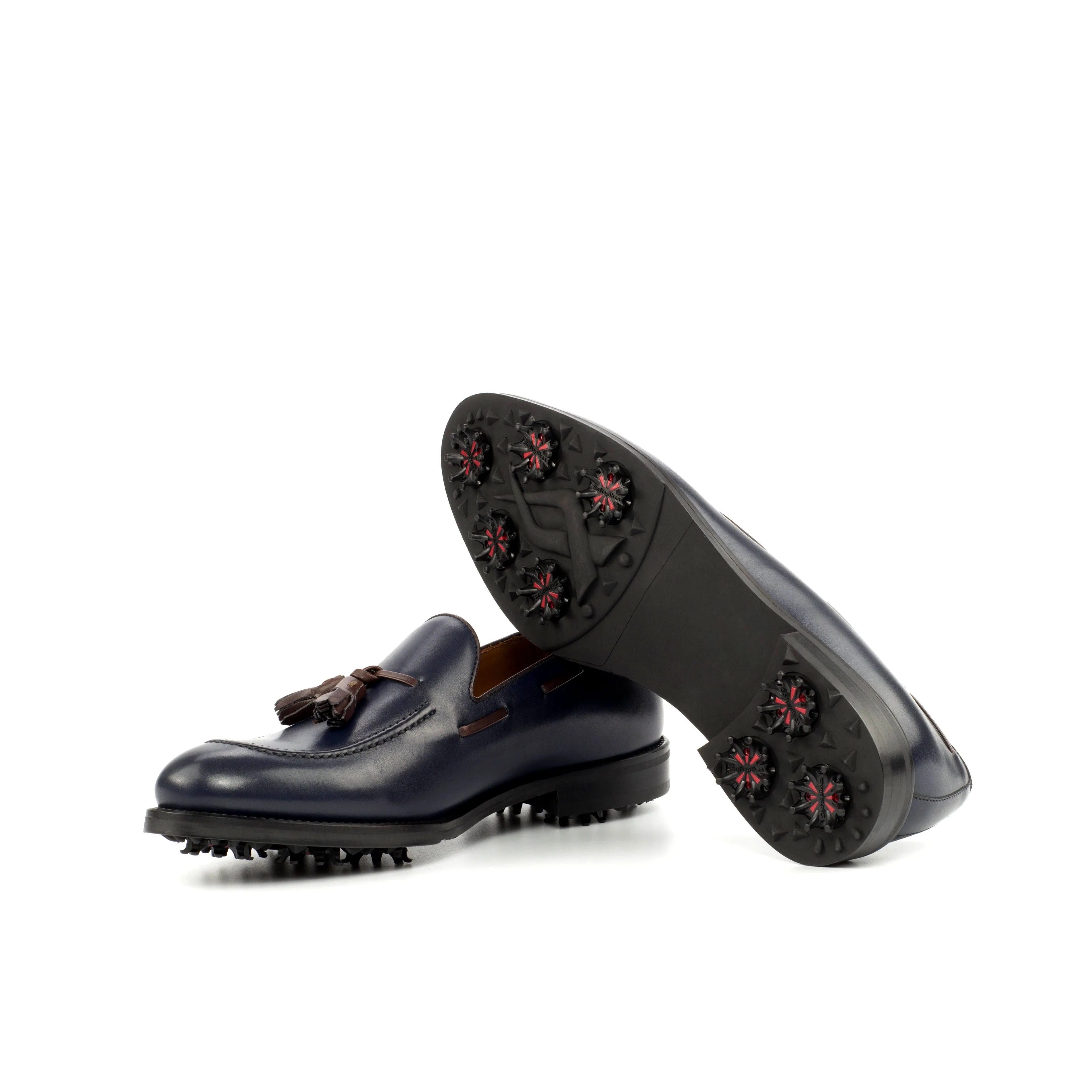 Navy Calf Tassel Loafer Golf Shoes