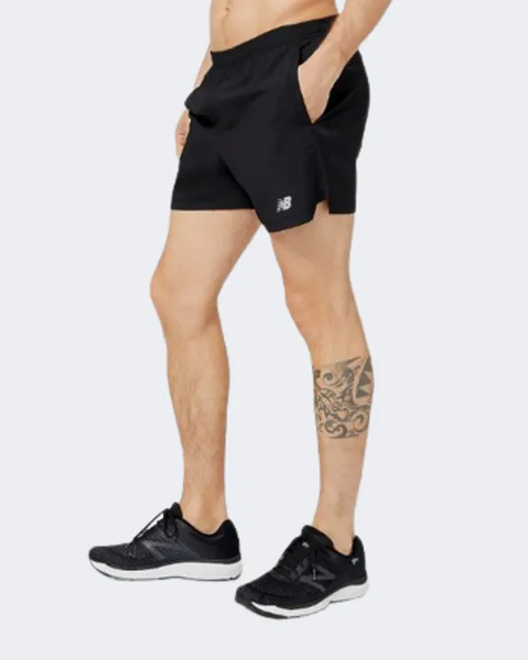 New Balance Accelerate 5 Inch  Men Running Short Black Ms23228-Bk