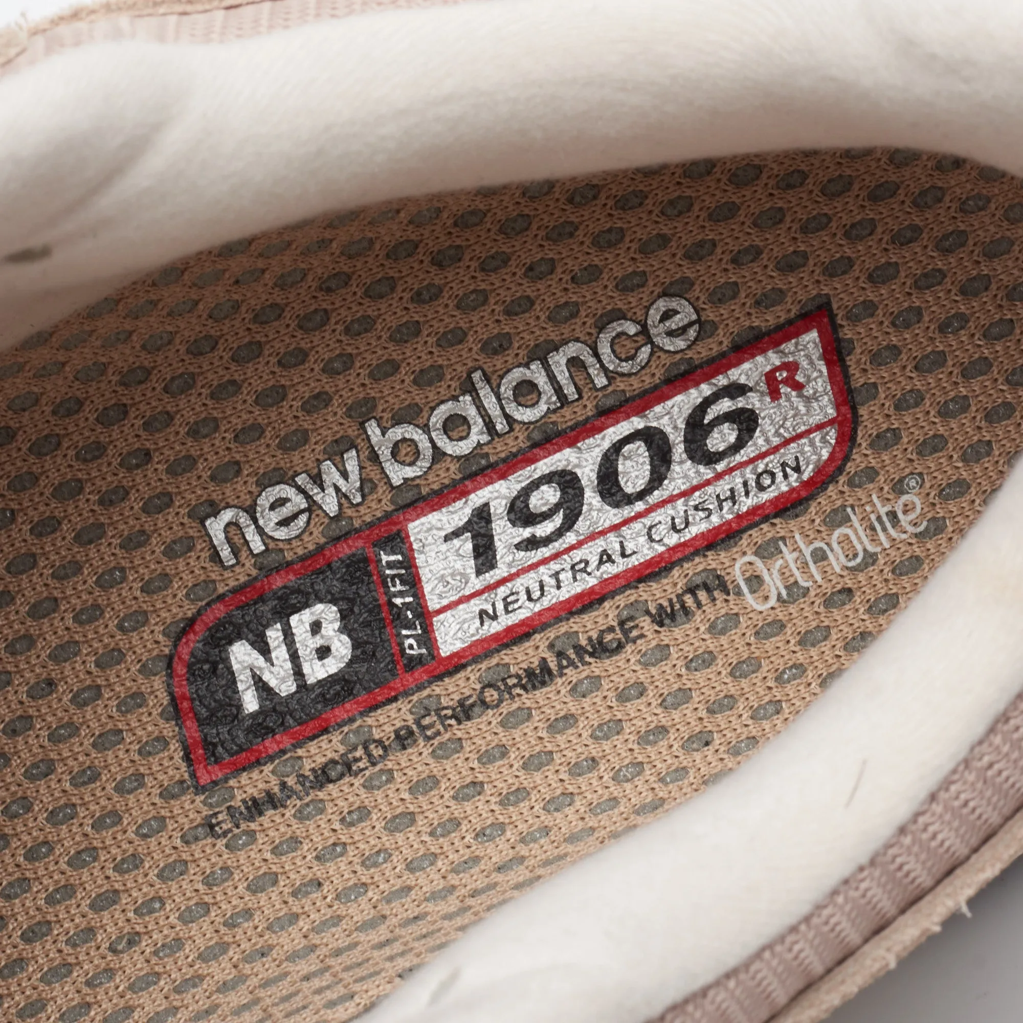 NEW BALANCE M1906RW Beige Running Sneakers Shoes UK 9.5 US 10 NEW