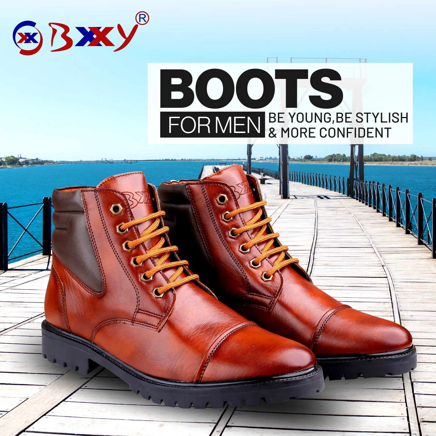 New Stylish Men's Trendiest High-End Fashion Boots