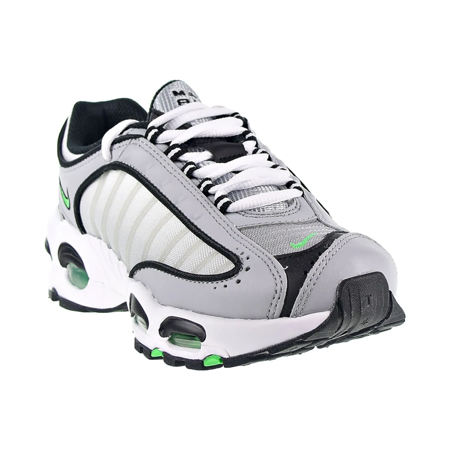 Nike Air Max Tailwind IV Big Kids' Shoes Wolf Grey-White-Black-Green Spark