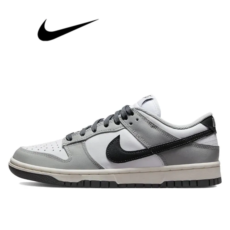 Nike Dunk Retro Black White Skateboarding Shoes - Classics for Men & Women, Genuine Leather, Non-Slip, Comfortable SB Running Sneakers