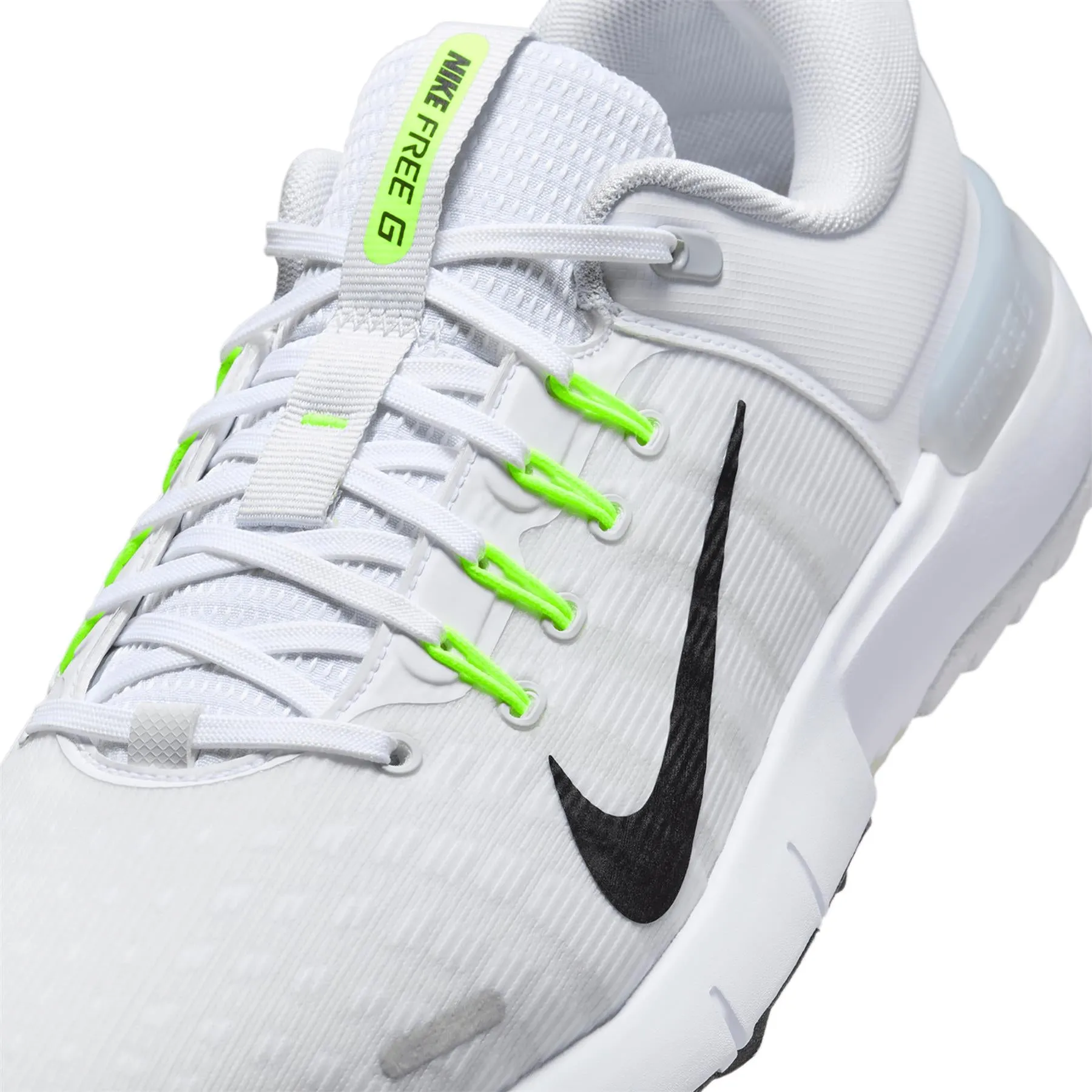 Nike Free Golf Shoes White/Grey - 2024