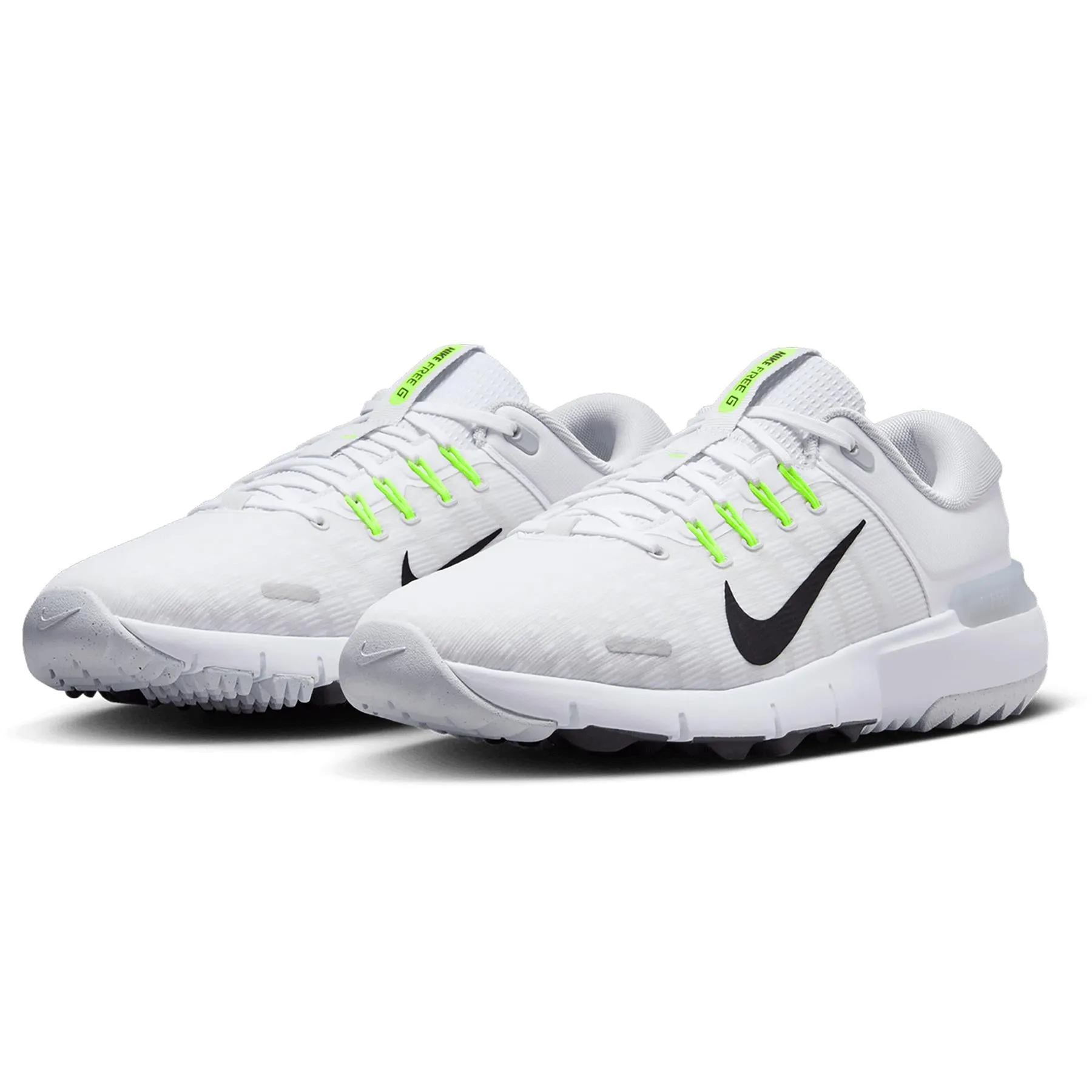 Nike Free Golf Shoes White/Grey - 2024