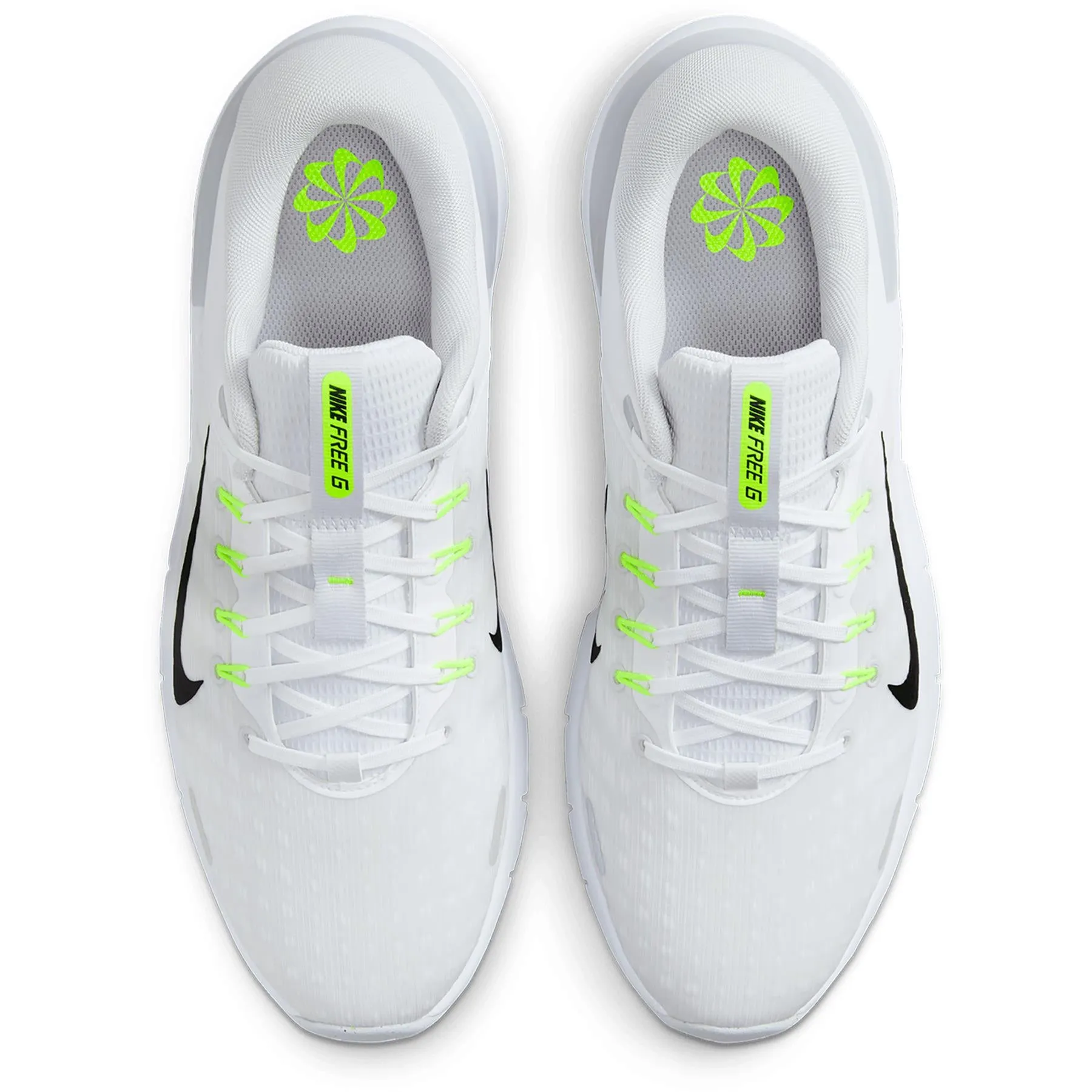 Nike Free Golf Shoes White/Grey - 2024