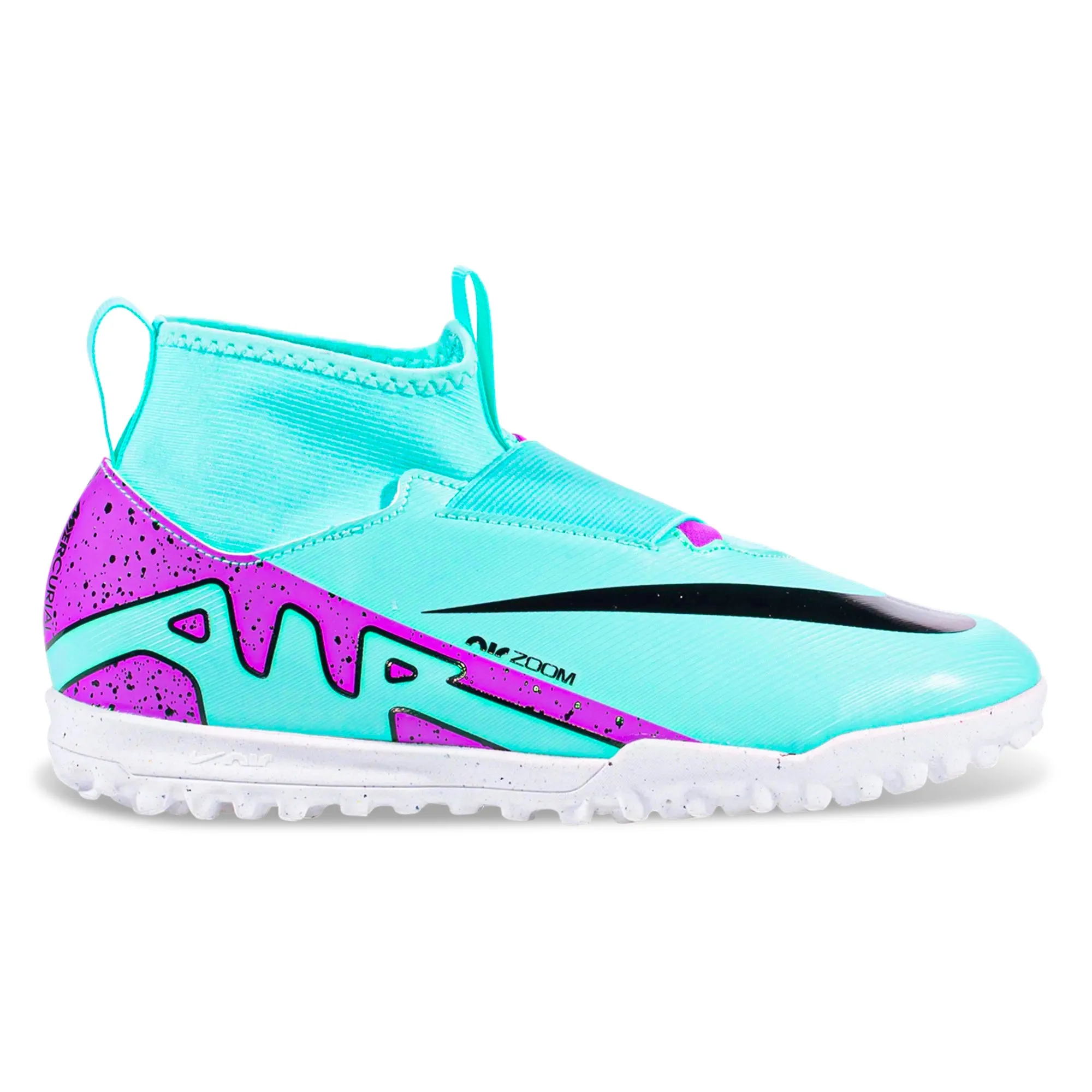 Nike Jr. Zoom Superfly 9 Academy Turf Soccer Shoes (Hyper Turquoise/Fuchsia Dream)