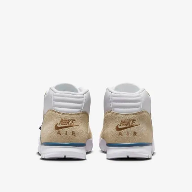 Nike Men's Air Trainer 1 Mid Shoes -  Limestone / Ale Brown / White / Valerian Blue