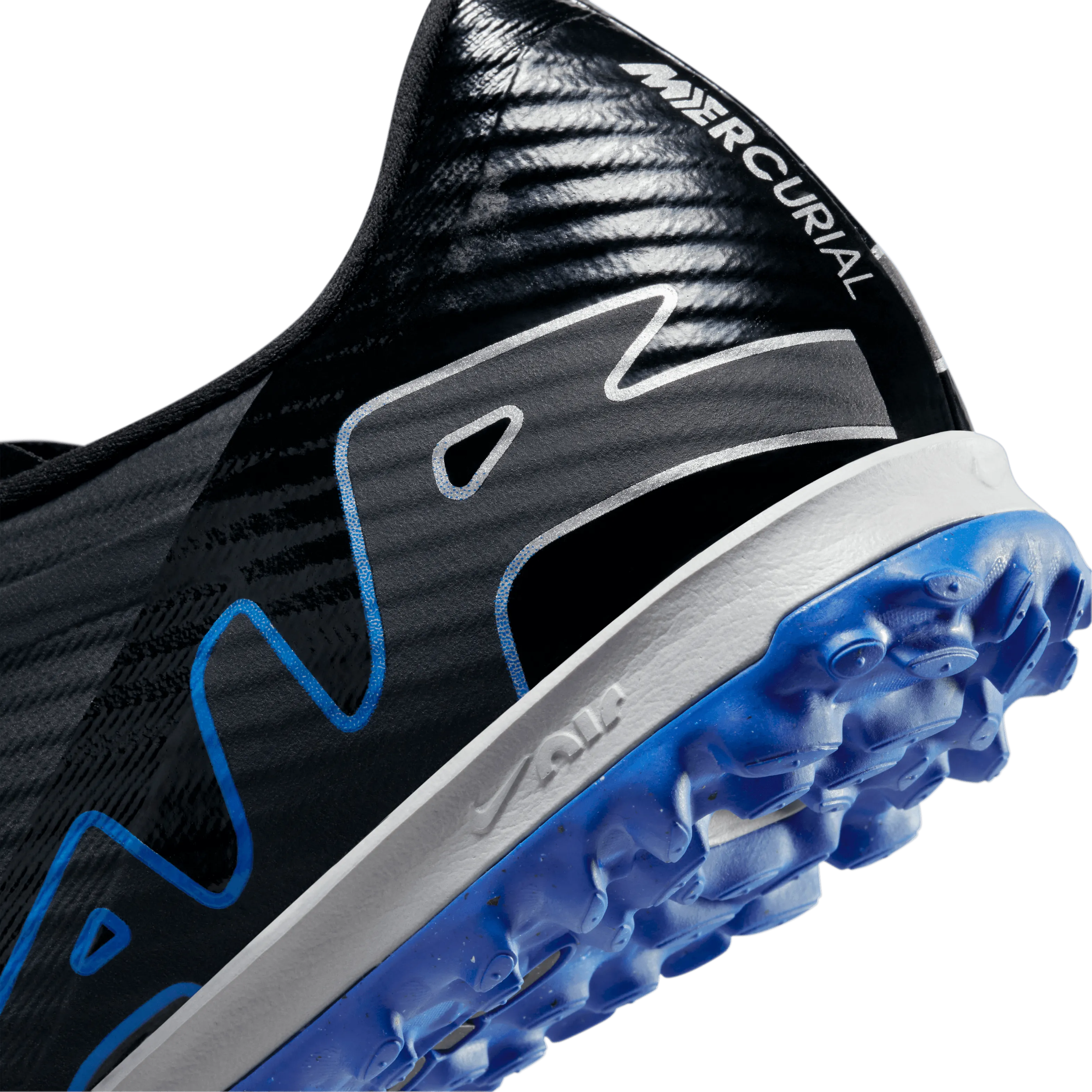 Nike Mercurial Vapor 15 Academy TF-Black/Chrome-Hyper Royal