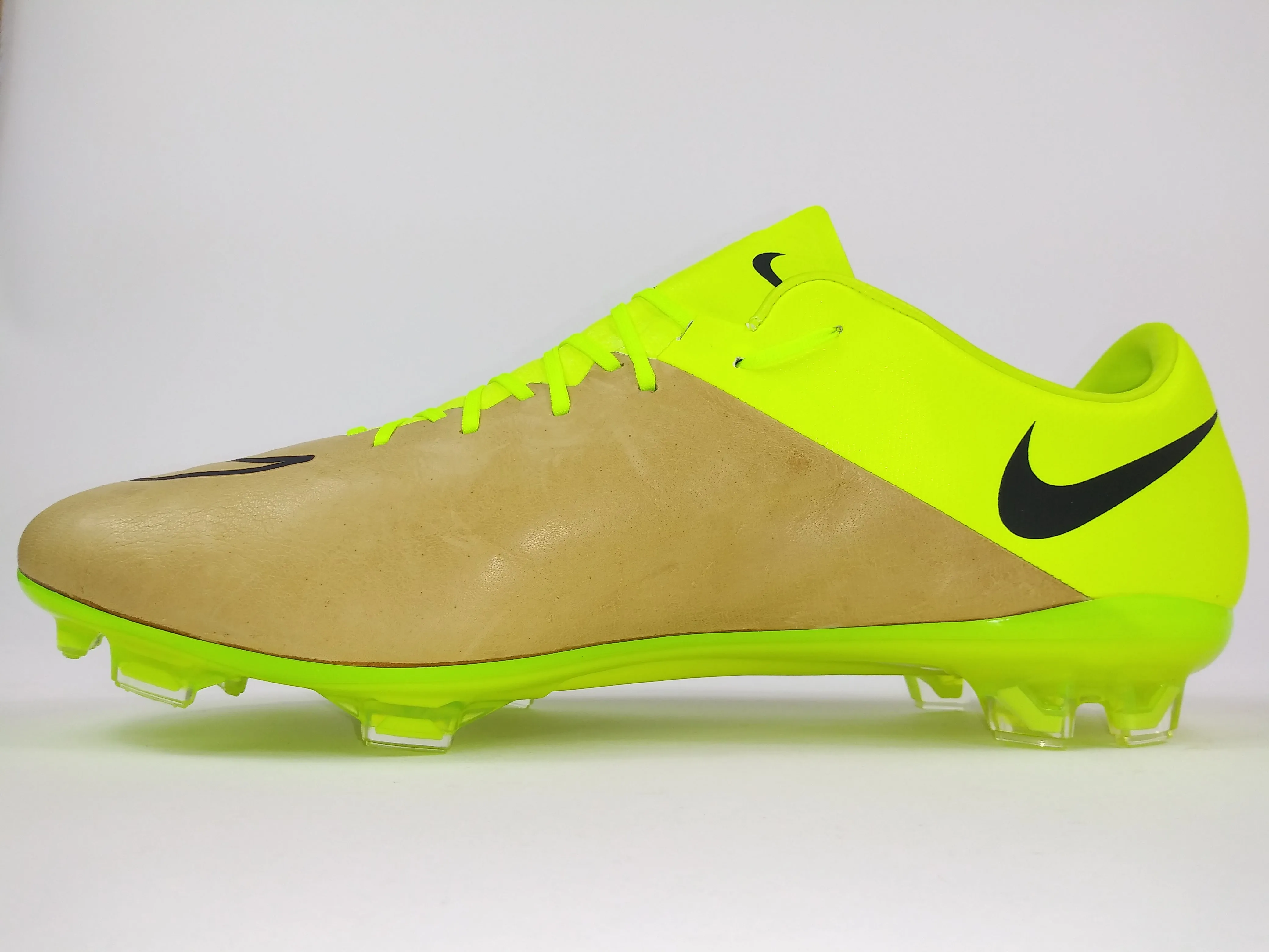 Nike Mercurial Vapor X FG Leather Yellow Brown