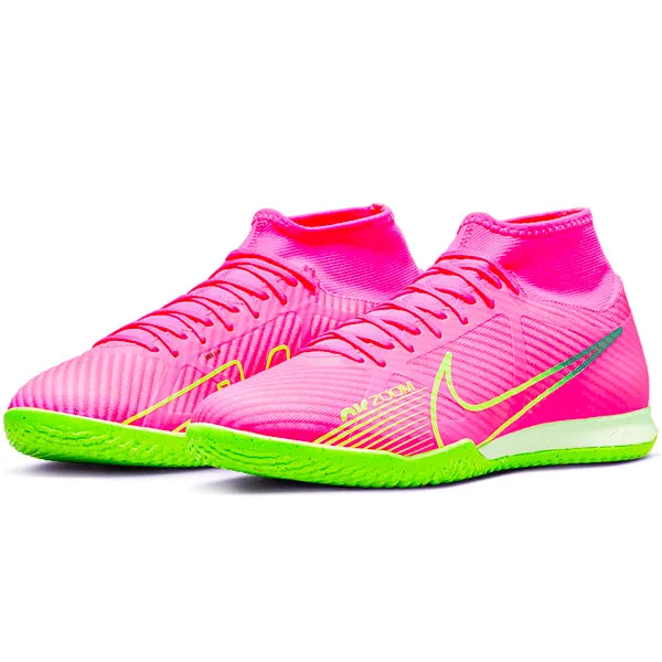 Nike Zoom Superfly 9 Academy Indoor Soccer Shoes (Pink Blast/Volt-Gridiron)