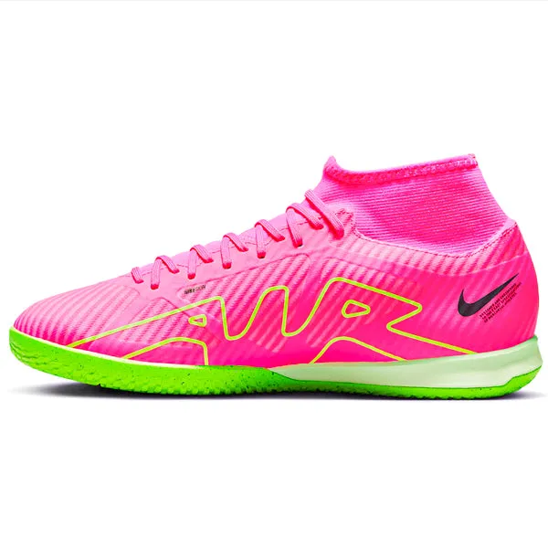 Nike Zoom Superfly 9 Academy Indoor Soccer Shoes (Pink Blast/Volt-Gridiron)