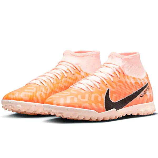 Nike Zoom Superfly 9 Academy Turf Soccer Shoes (Guava Ice/Black)