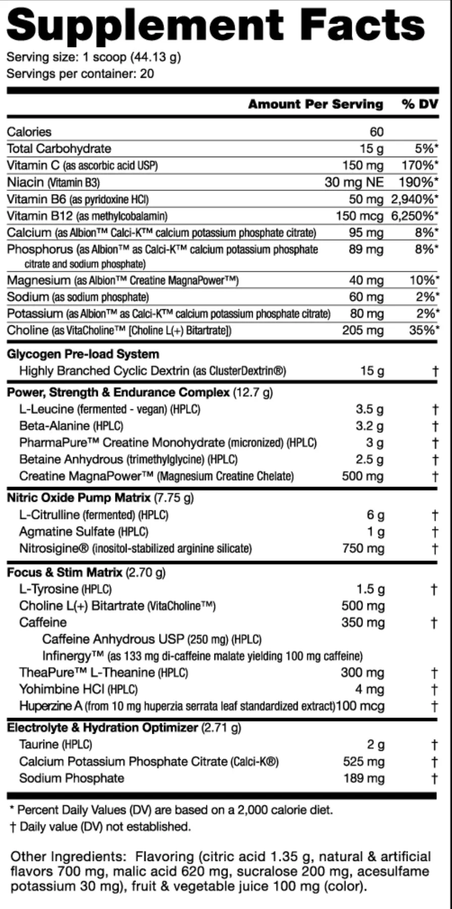 NutraBio- Pre Extreme 20 Servings