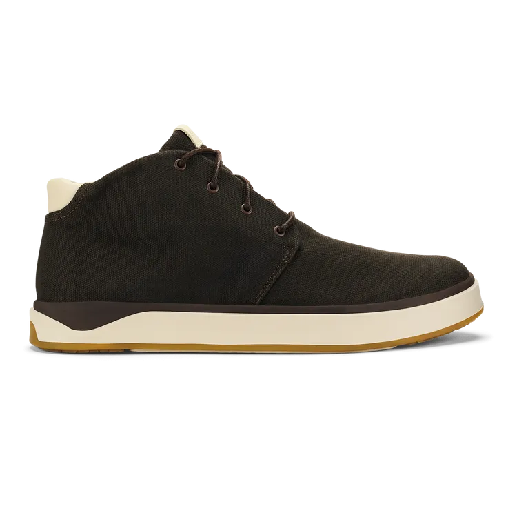 Olukai Men's Papakū Waxed Canvas Chukka Boots