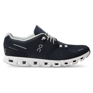 On Running Men's Cloud 5 Running Shoe in Midnight White