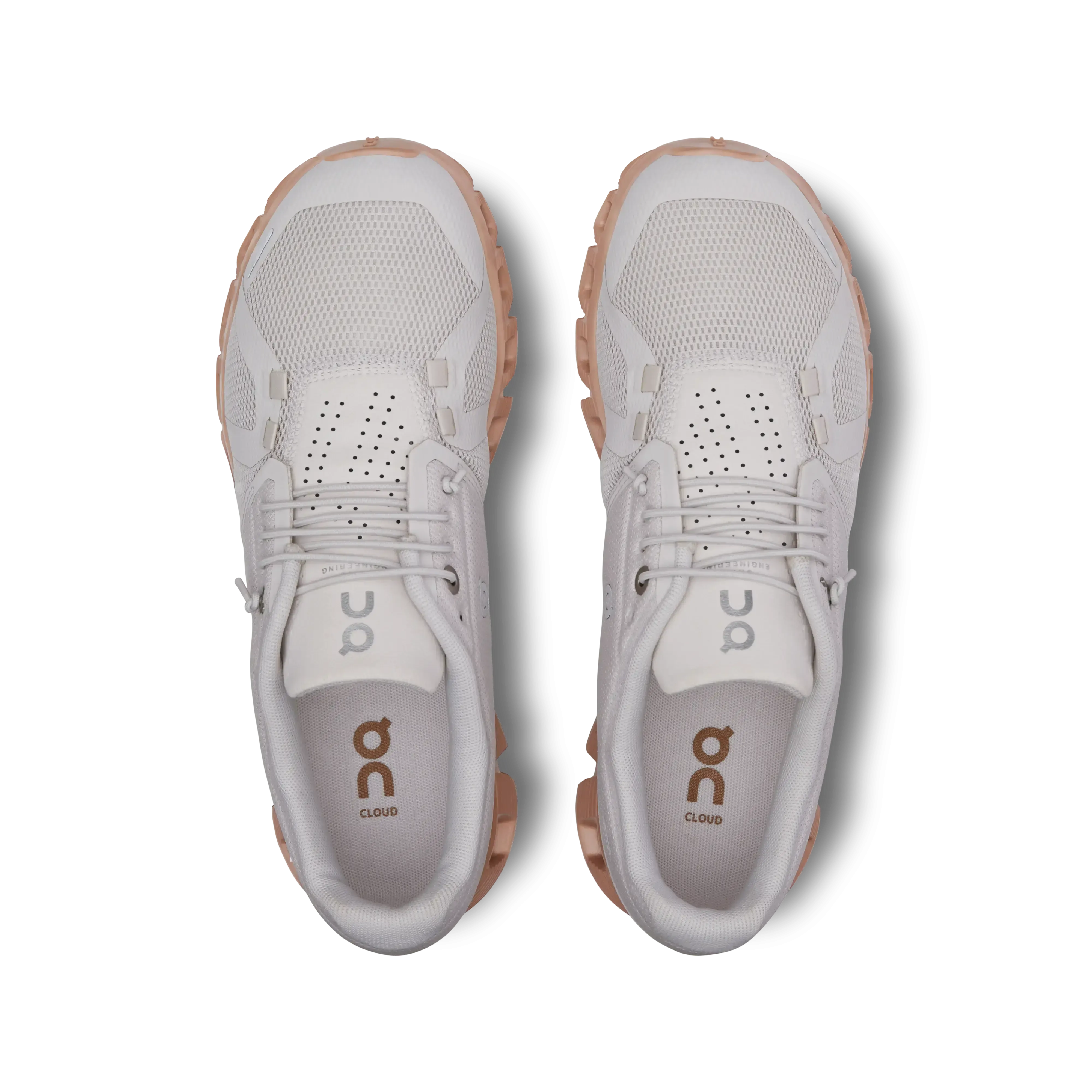 On Running Women's Cloud 5 Shoes - Sand / Rosebrown